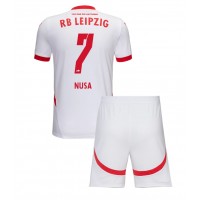 Maglia Calcio RB Leipzig Antonio Nusa #7 Prima Divisa Bambino 2024-25 Manica Corta (+ pantaloncini)